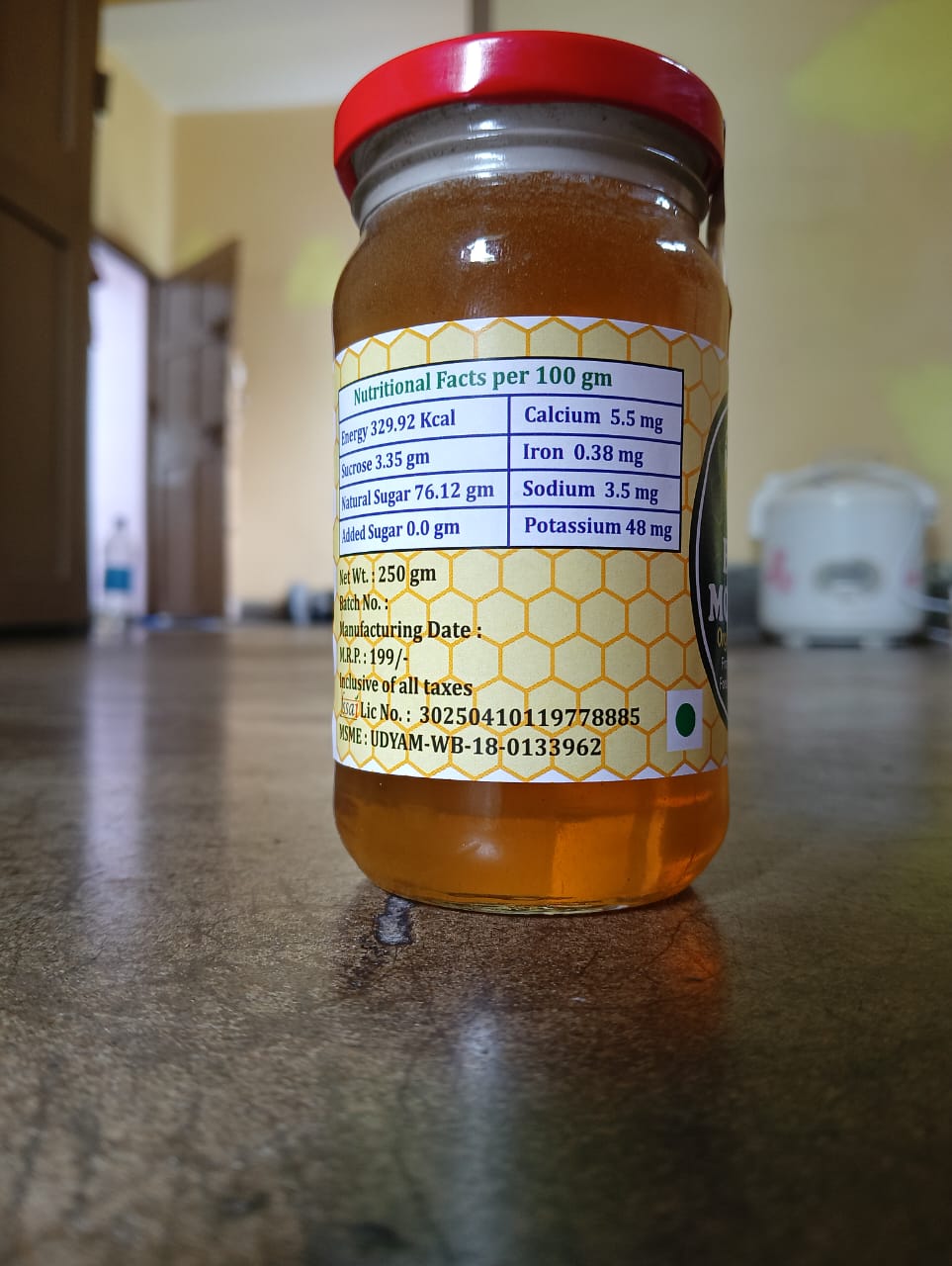 Bonmodhu | Sundarban Raw Forest Honey – 250g | 100% Pure & Unfiltered